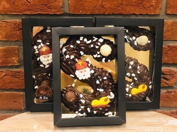 Chocoladeletter groot puur