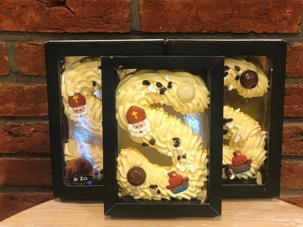 Chocoladeletter groot wit