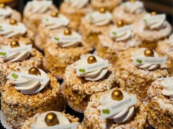 Hazelnootcremegebakje